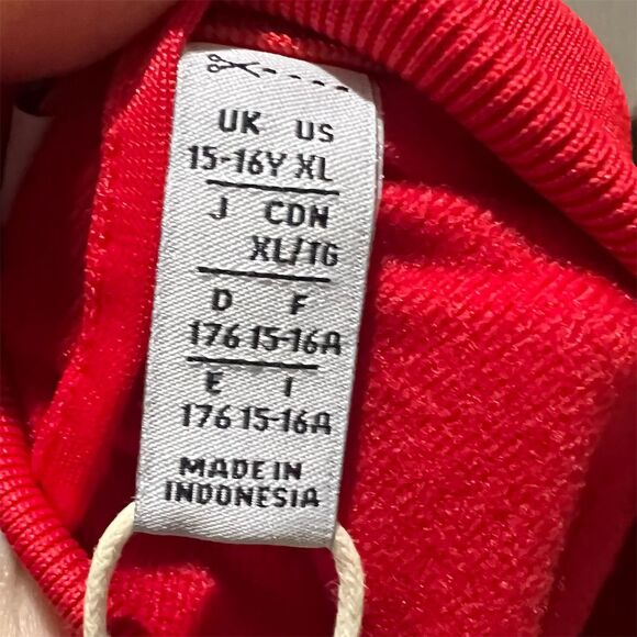 Adidas Kids' Adicolor SST Track Top Jacket Red/White XL Unisex - Picture 6 of 8